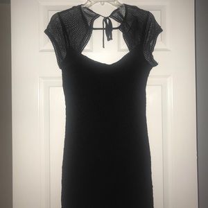 Lacey Mini Dress W/ Keyhole Front